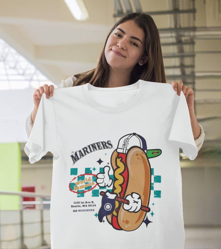 Mariners Concessions Classic Hot Dog Safeco Field Seattle WA #GoMariners T-Shirt
