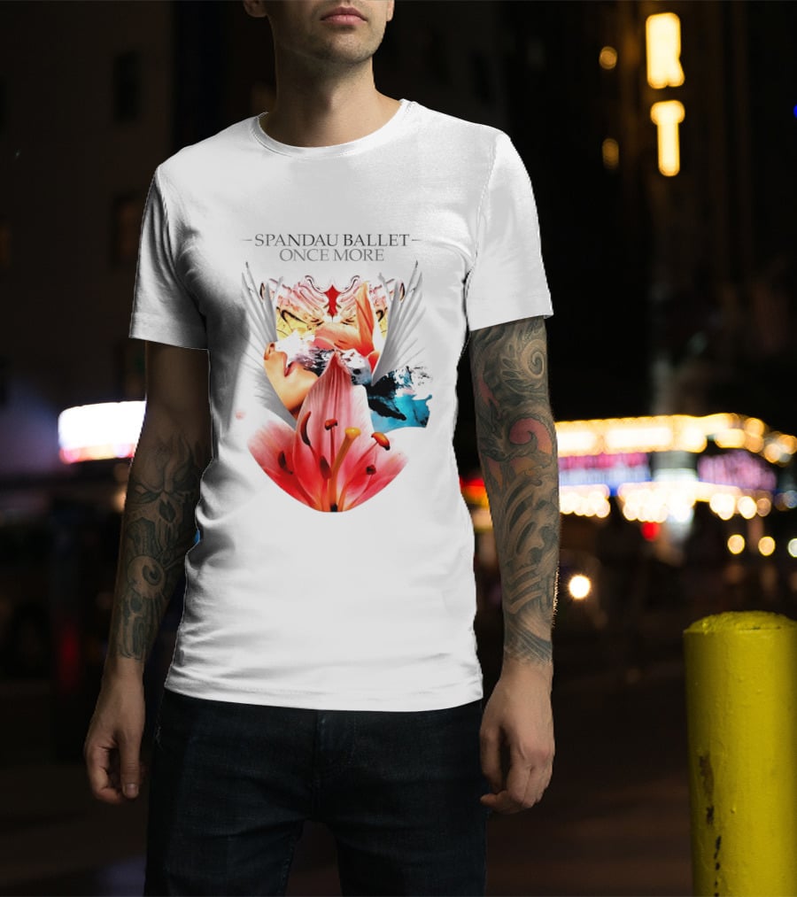 Spandau Ballet Once More Floral Abstract Wings T-Shirt