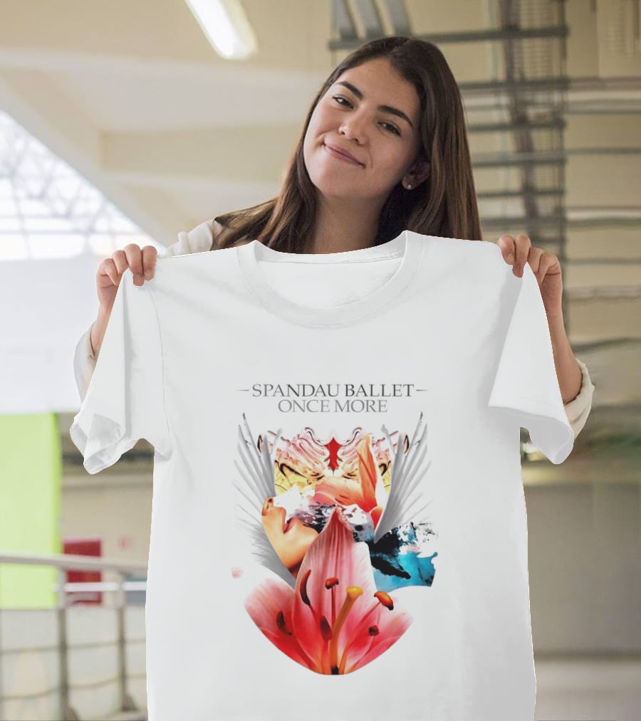 Spandau Ballet Once More Floral Abstract Wings T-Shirt