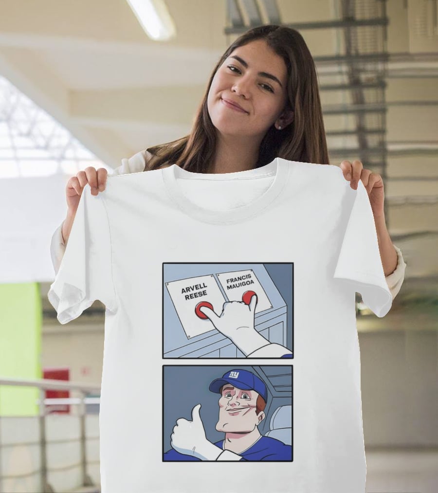 New York Giants Arvell Reese Francis Mauigoa Dual Selection Meme T-Shirt