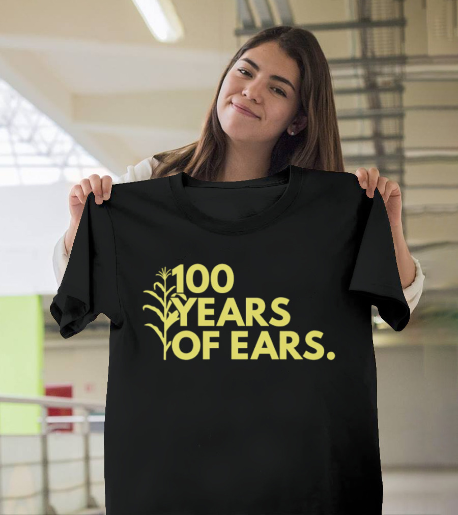100 Years Of Ears Corn Stalk Centenary Celebration T-Shirt