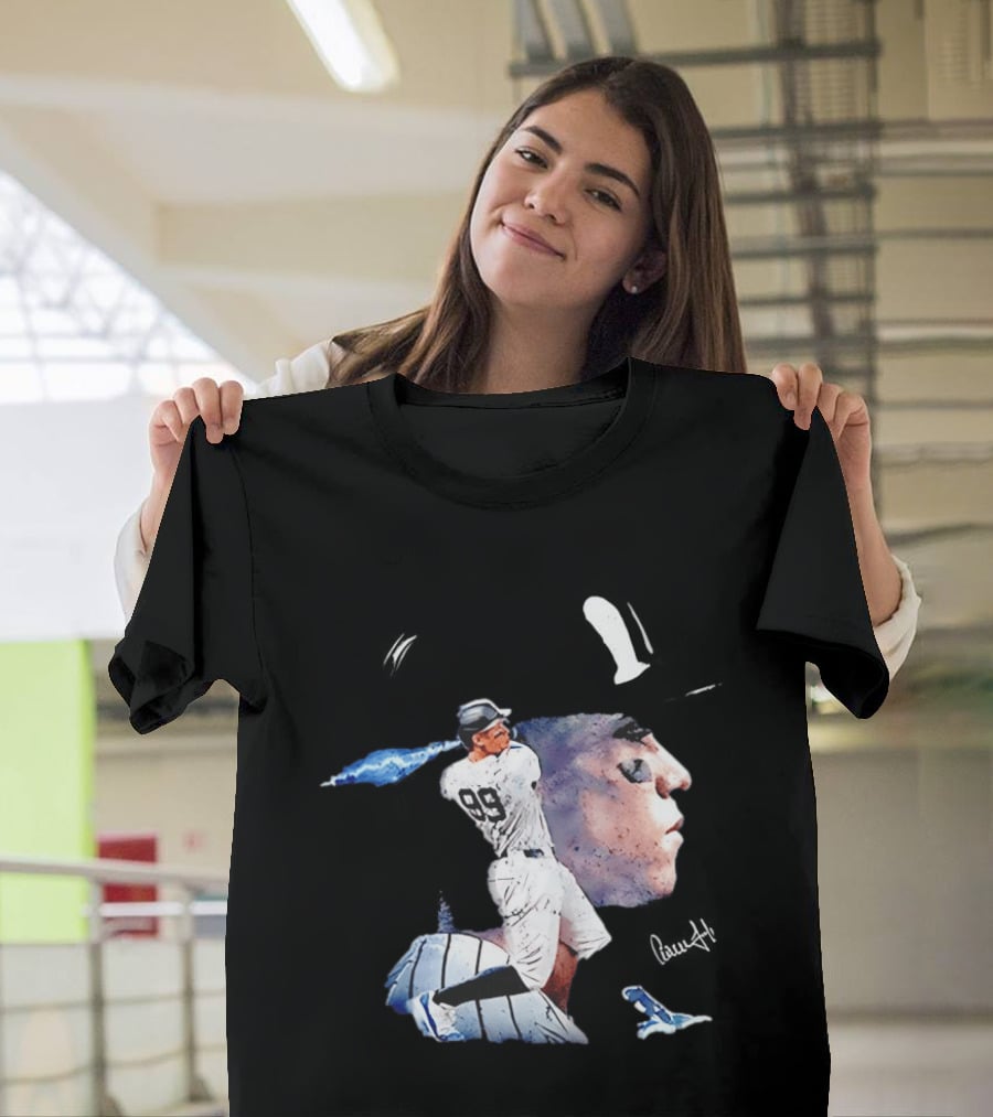 Aaron Judge New York Yankees Baseball Comic Art Jersey Number 99 T-Shirt