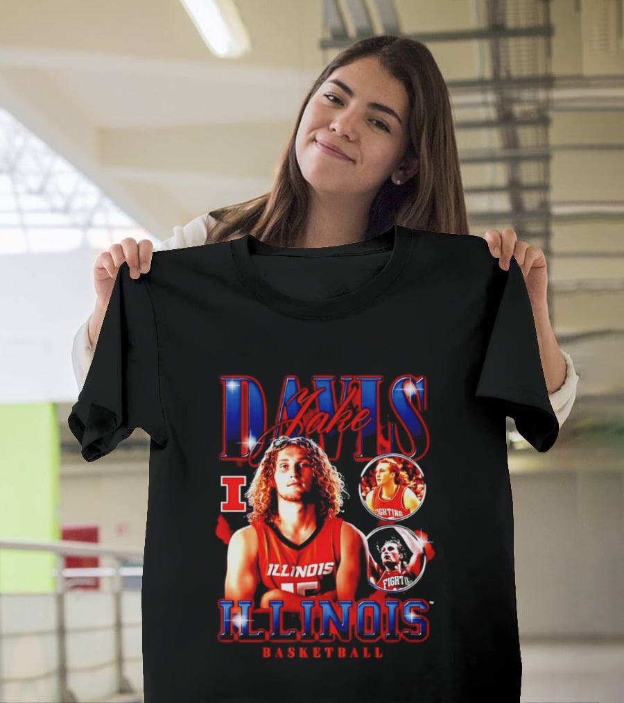 Illinois Basketball Jake Davis Fighting Illini T-Shirt