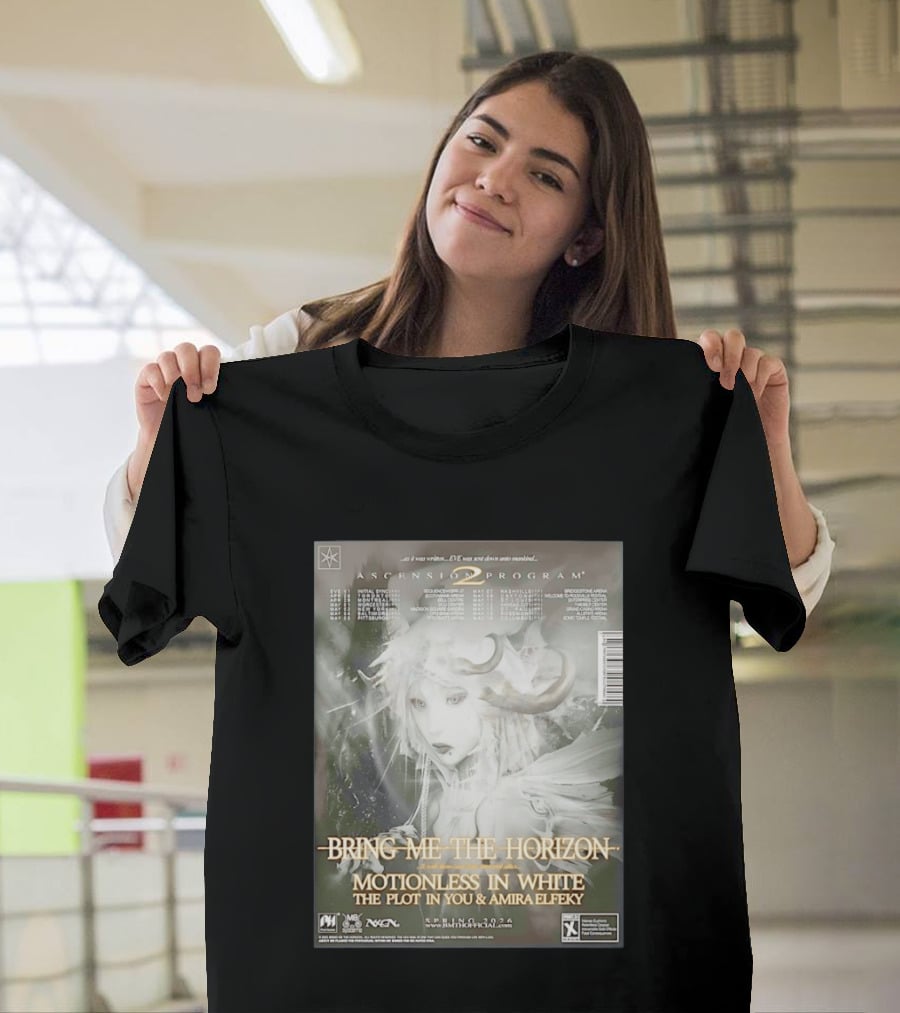 Bring Me The Horizon Ascension Program 2026 North America Tour Motionless In White The Plot In You Amira Elfeky Spring Dates T-Shirt