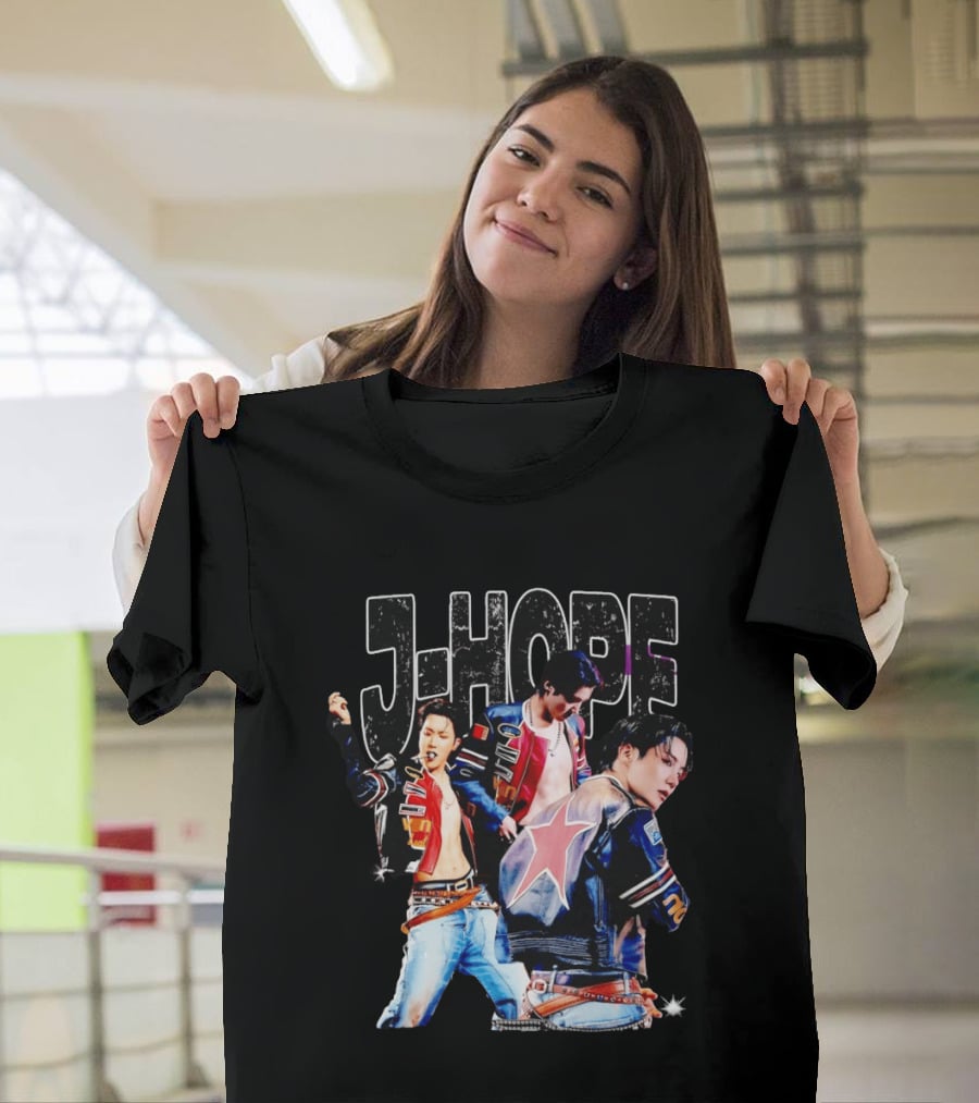 J Hope Korean Pop Star Vintage Jacket Aesthetic T-Shirt