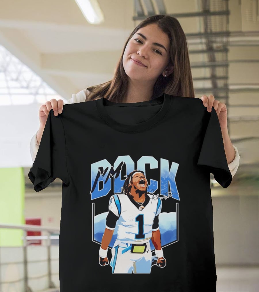 Carolina Panthers Cam Newton I'm Back Celebration Football T-Shirt
