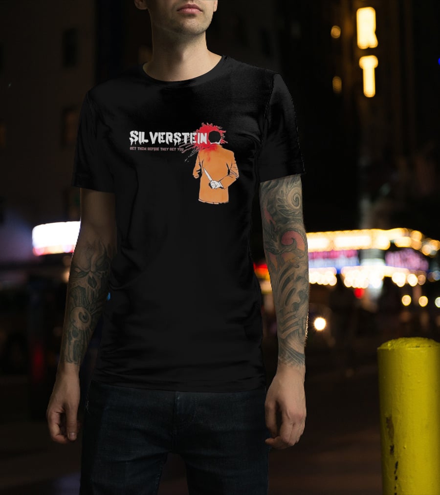 Silverstein Get Them Before They Get You Knife And Bloodstain T-Shirt