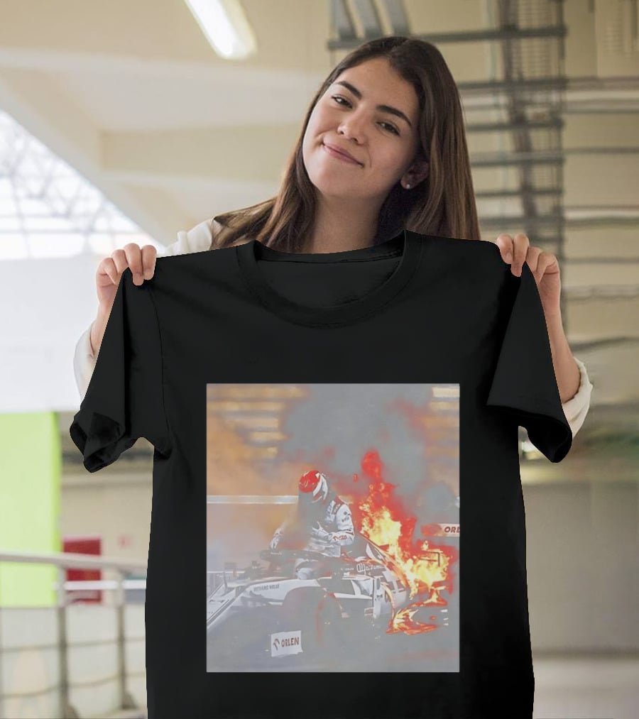 Kimi Raikkonen F1 Fire Escape Orlen Racing Moment T-Shirt