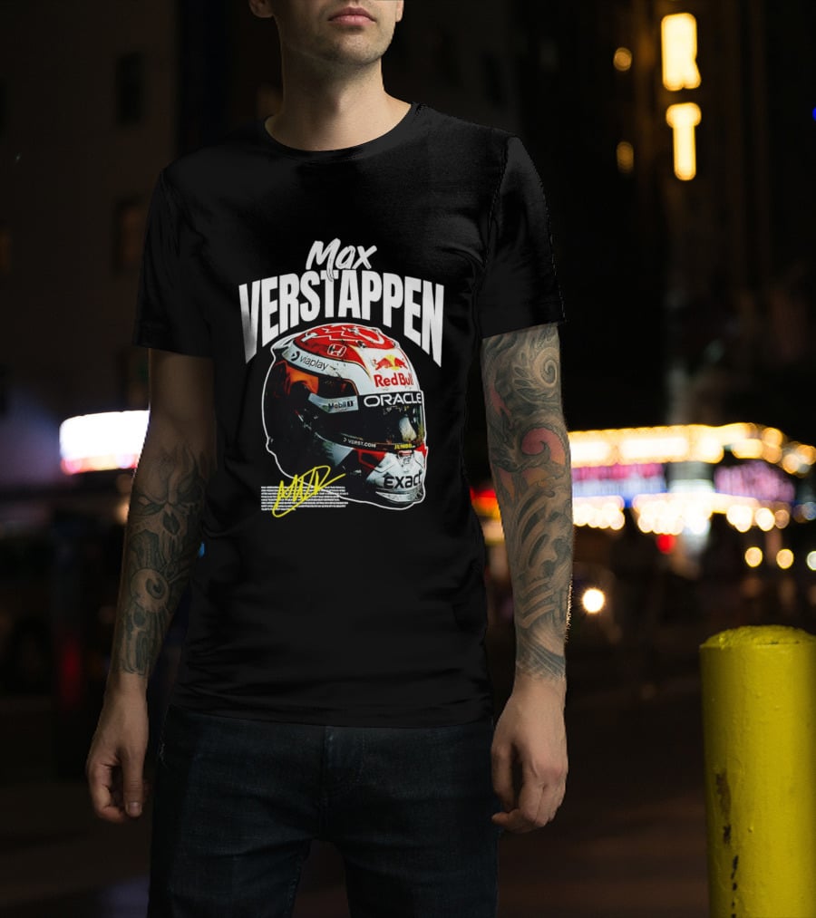 Max Verstappen Red Bull Oracle Racing Helmet T-Shirt