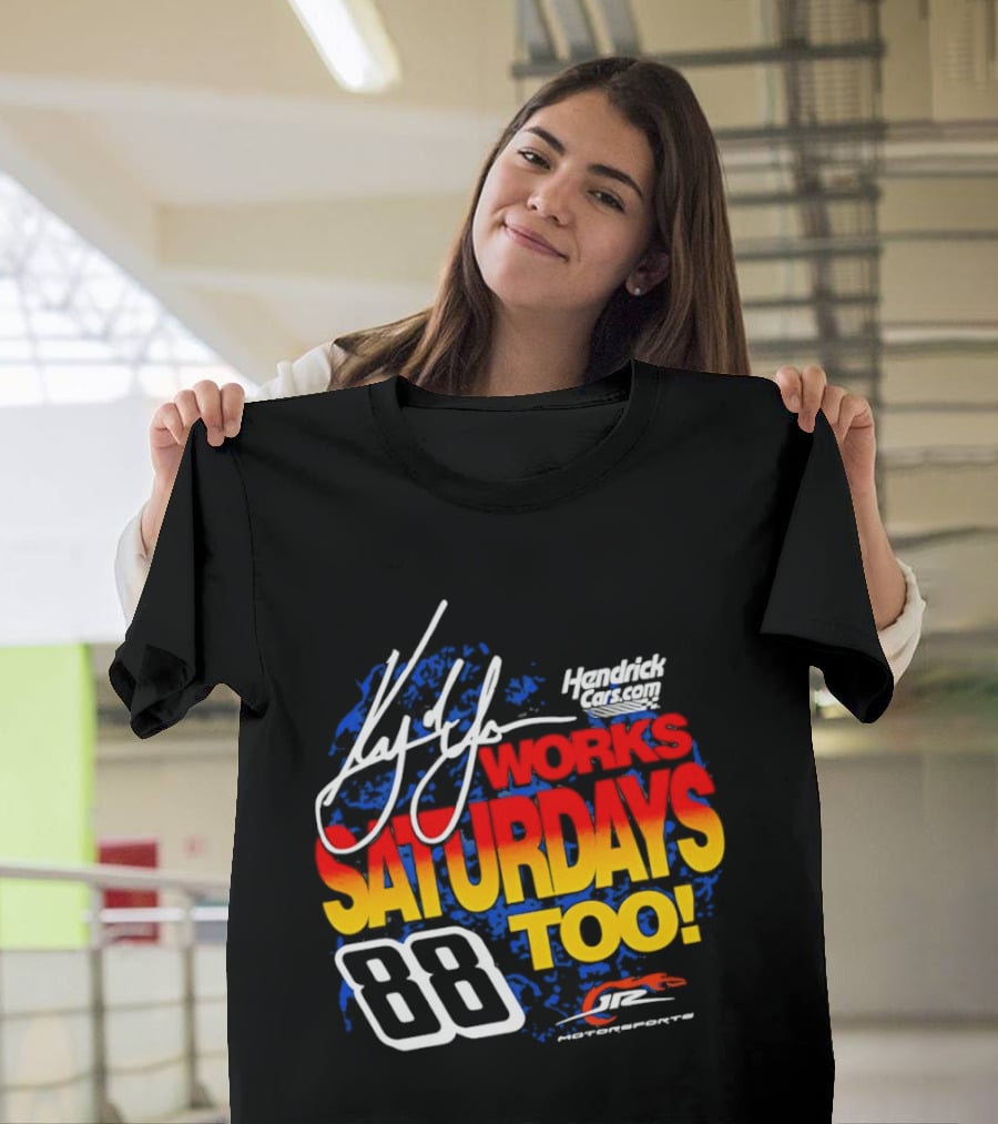 Kyle Larson JR Motorsports Saturdays Too No 88 Chevrolet Camaro SS T-Shirt