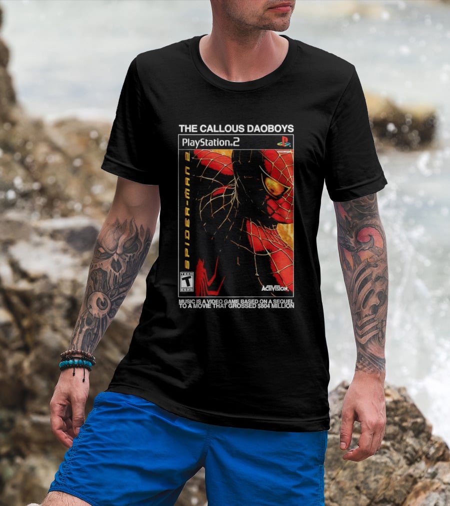 The Callous Daoboys PlayStation Spider Man 2 Activision Video Game Sequel T-Shirt