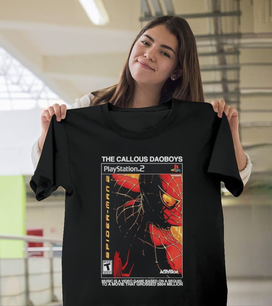 The Callous Daoboys PlayStation Spider Man 2 Activision Video Game Sequel T-Shirt