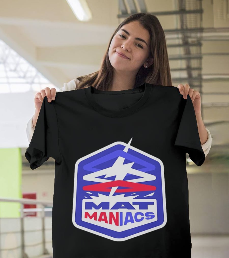 Mat Maniacs Wrestling Team Hexagon T-Shirt