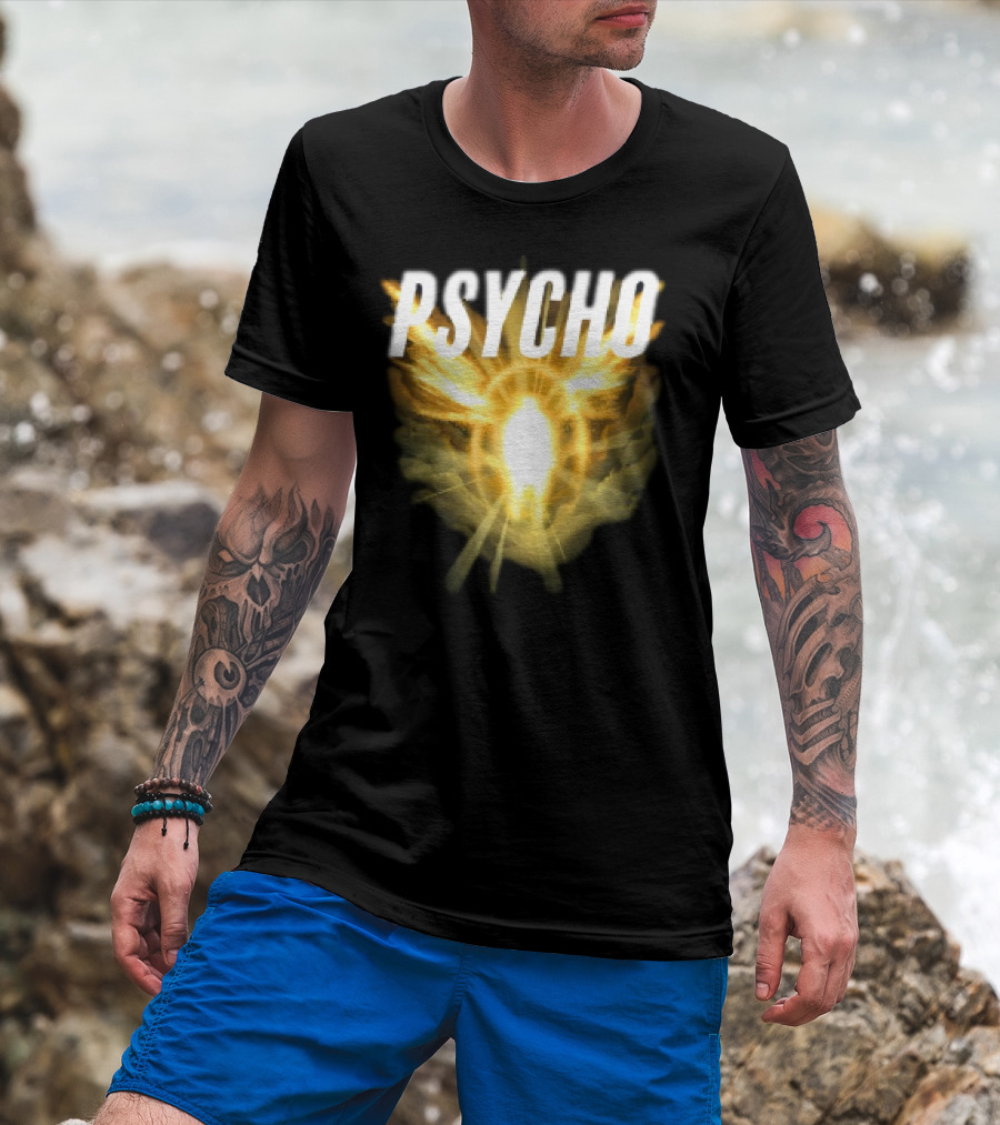 Psycho Sacred Light Angel Aesthetic T-Shirt