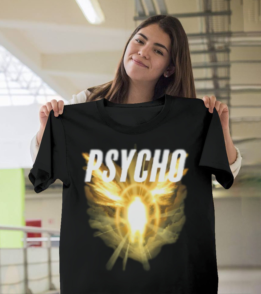 Psycho Sacred Light Angel Aesthetic T-Shirt