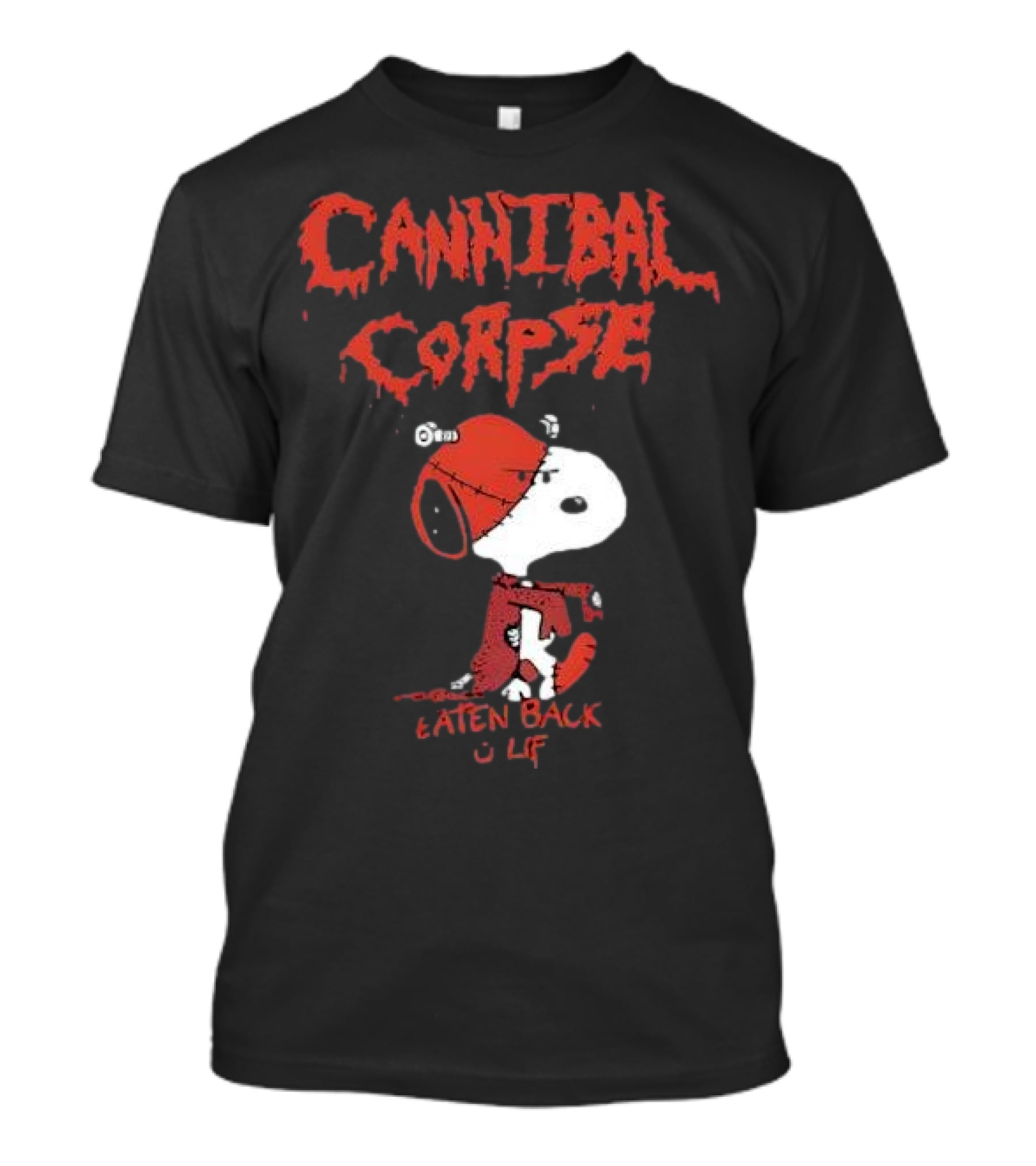 Cannibal Corpse Eaten Back To Life Snoopy Parody T-Shirt