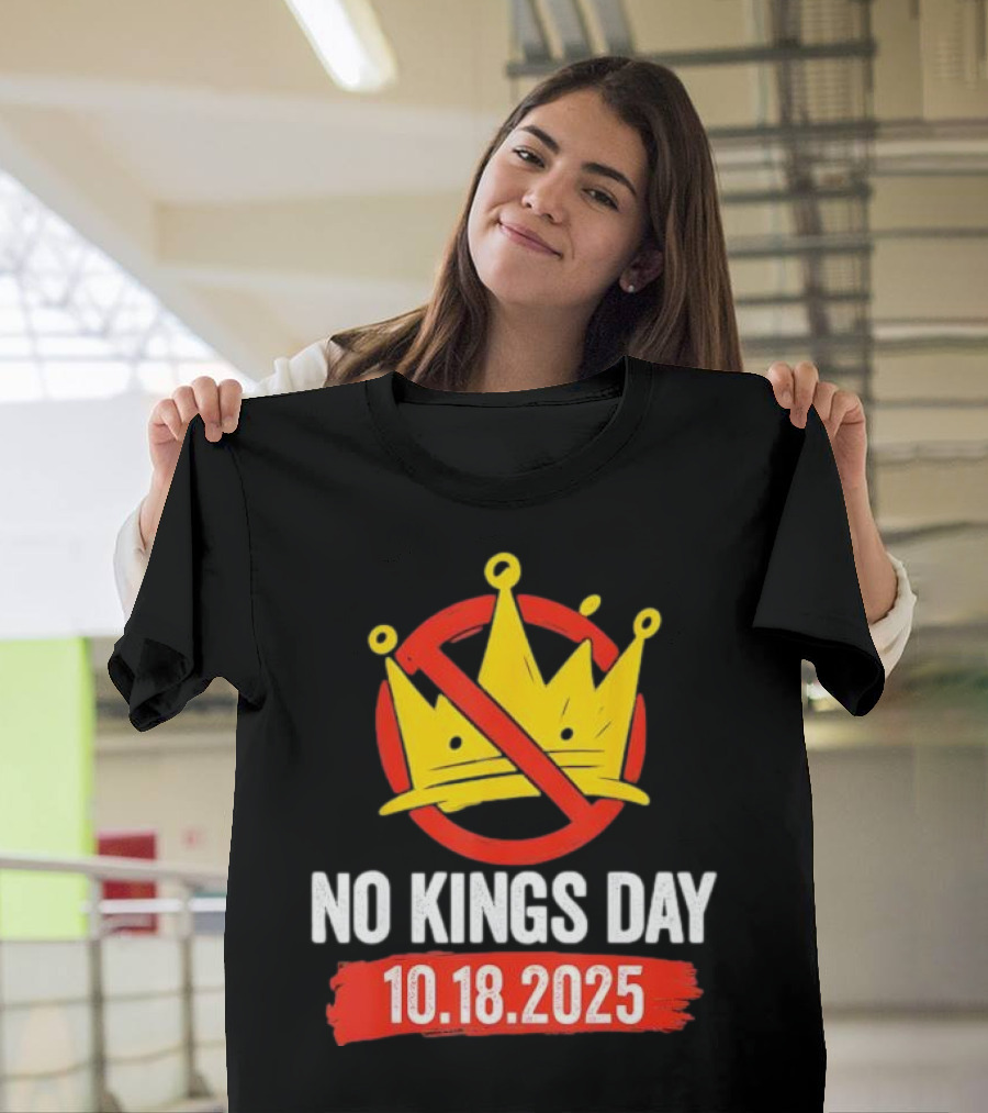No Kings Day 10.18.2025 Crown Symbol T-Shirt