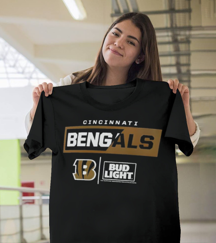 Cincinnati Bengals 13 Bud Light NFL Collaboration T-Shirt