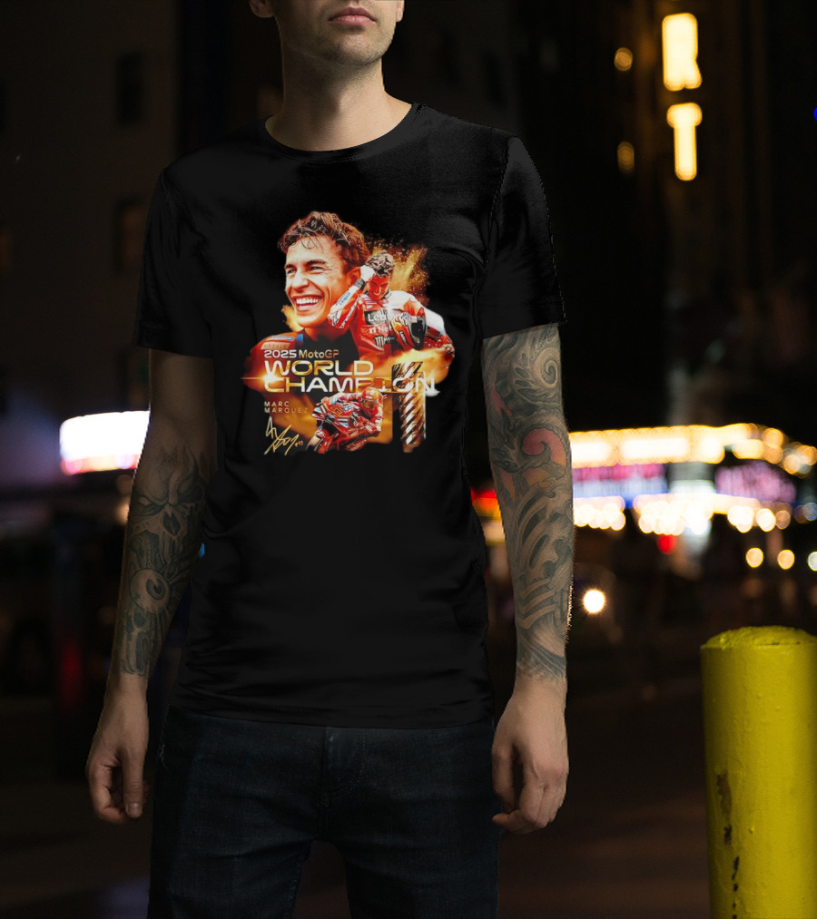 2025 MotoGP World Champion Marc Márquez Signature T-Shirt