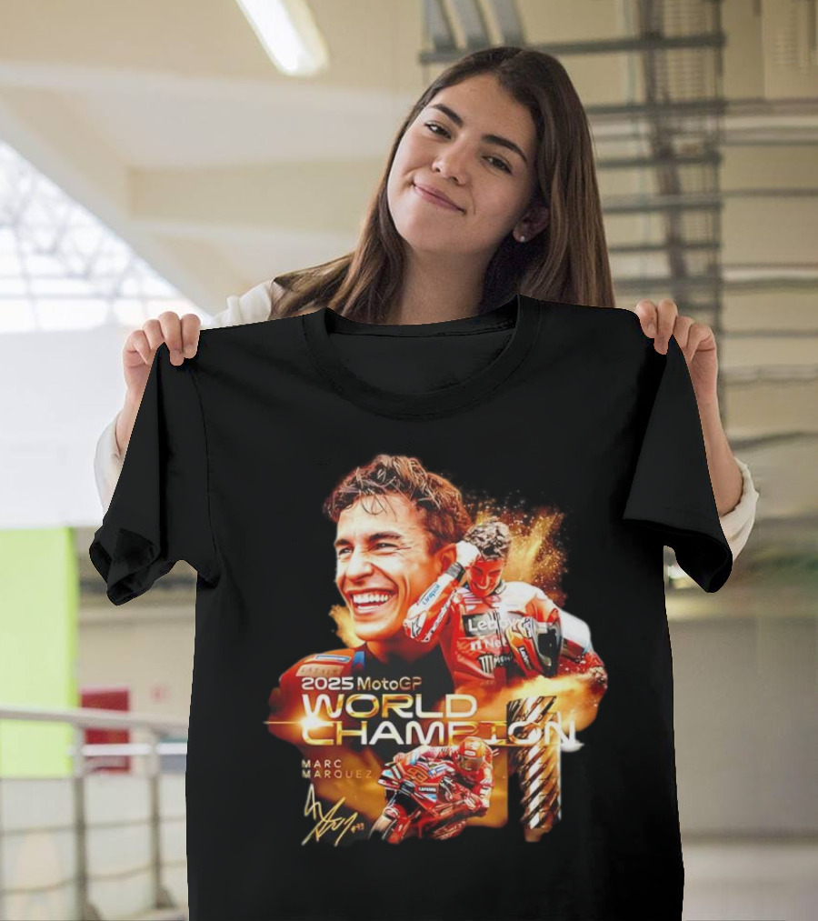 2025 MotoGP World Champion Marc Márquez Signature T-Shirt