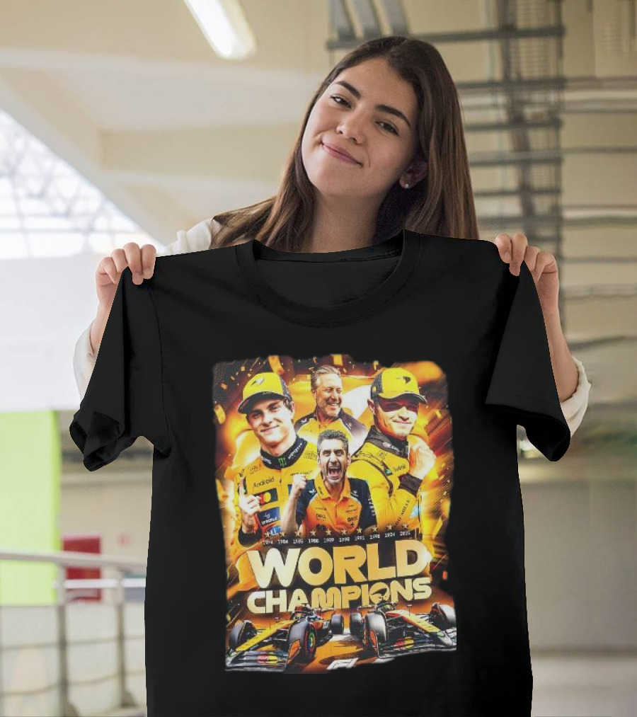 McLaren World Champions 2025 Racing Legends T-Shirt