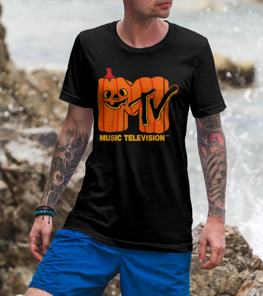 MTV Music Television Pumpkin Halloween T-Shirt