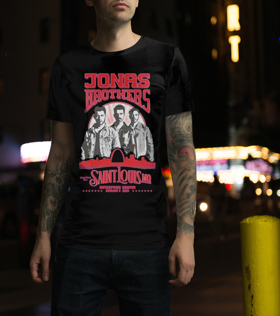 Jonas Brothers Concert Saint Louis MO Enterprise Center October 8 2025 T-Shirt