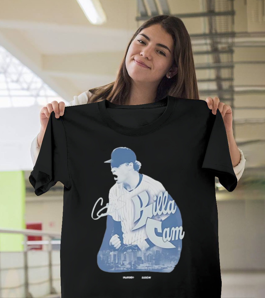 Killa Cam New York Yankees Cityscape Pitcher Style T-Shirt