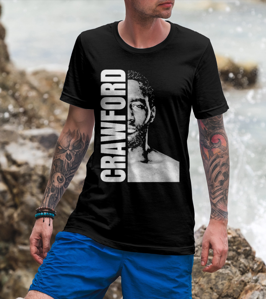 Crawford Face Of Boxing Terence Black And White Style T-Shirt