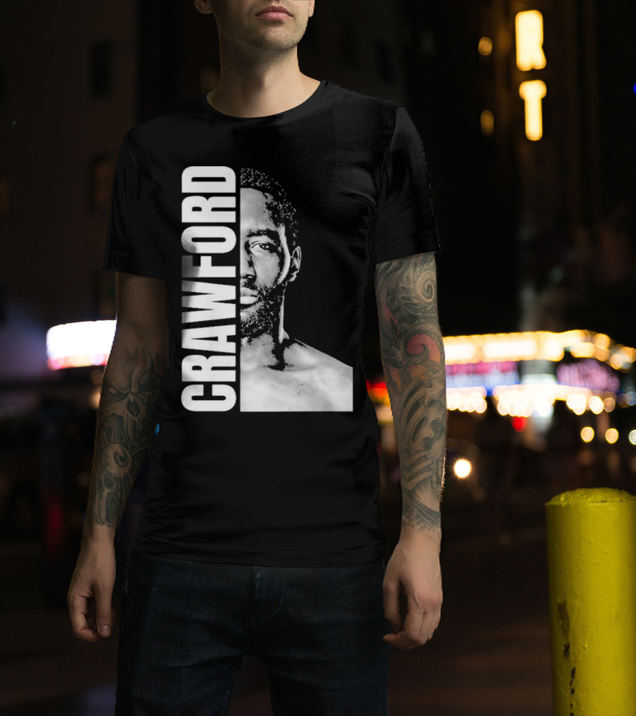Crawford Face Of Boxing Terence Black And White Style T-Shirt