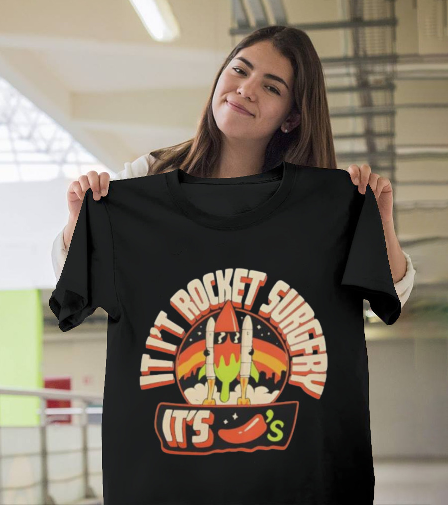 It's Rocket Surgery It's Chili Fiesta Retro Rockets T-Shirt