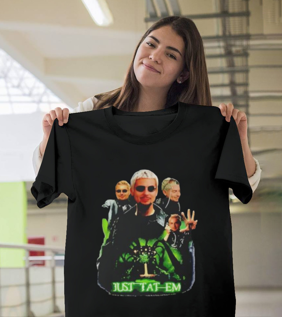 Justin Barona Just Tat Em Matrix Parody 90s Pop Culture T-Shirt