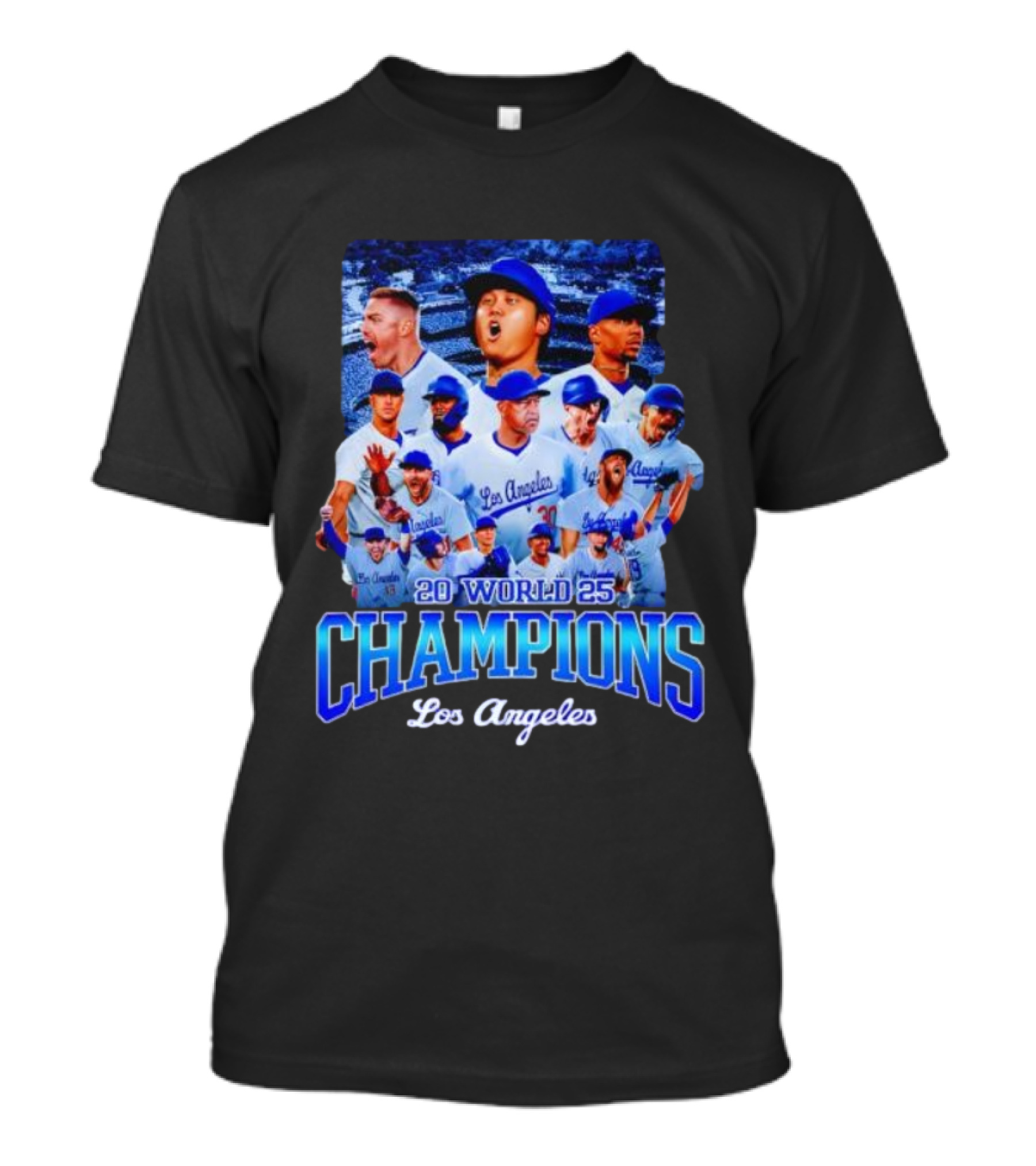 Los Angeles 2025 World Champions Dodgers Team T-Shirt