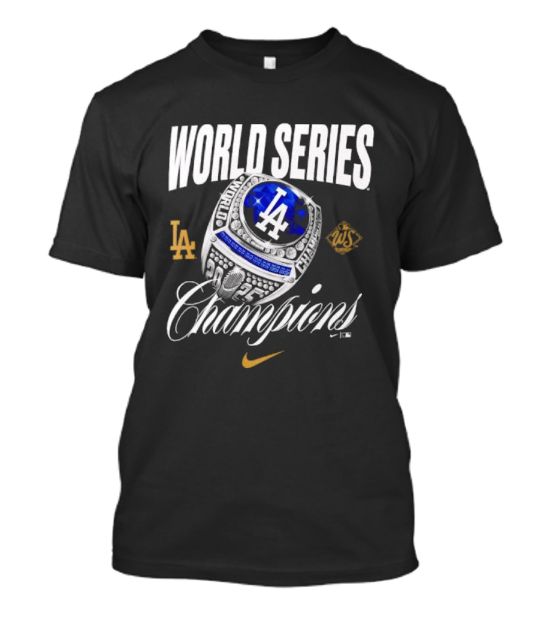 Los Angeles Dodgers Nike World Series Champions Ring 2025 T-Shirt