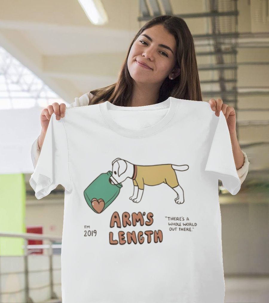 Arm's Length "There's A Whole World Out There" Dog Carrying Heart 2025 Tour T-Shirt