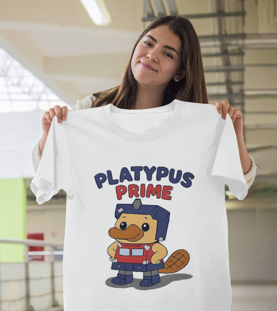 Platypus Prime Optimus Transformers Cute Crossover T-Shirt