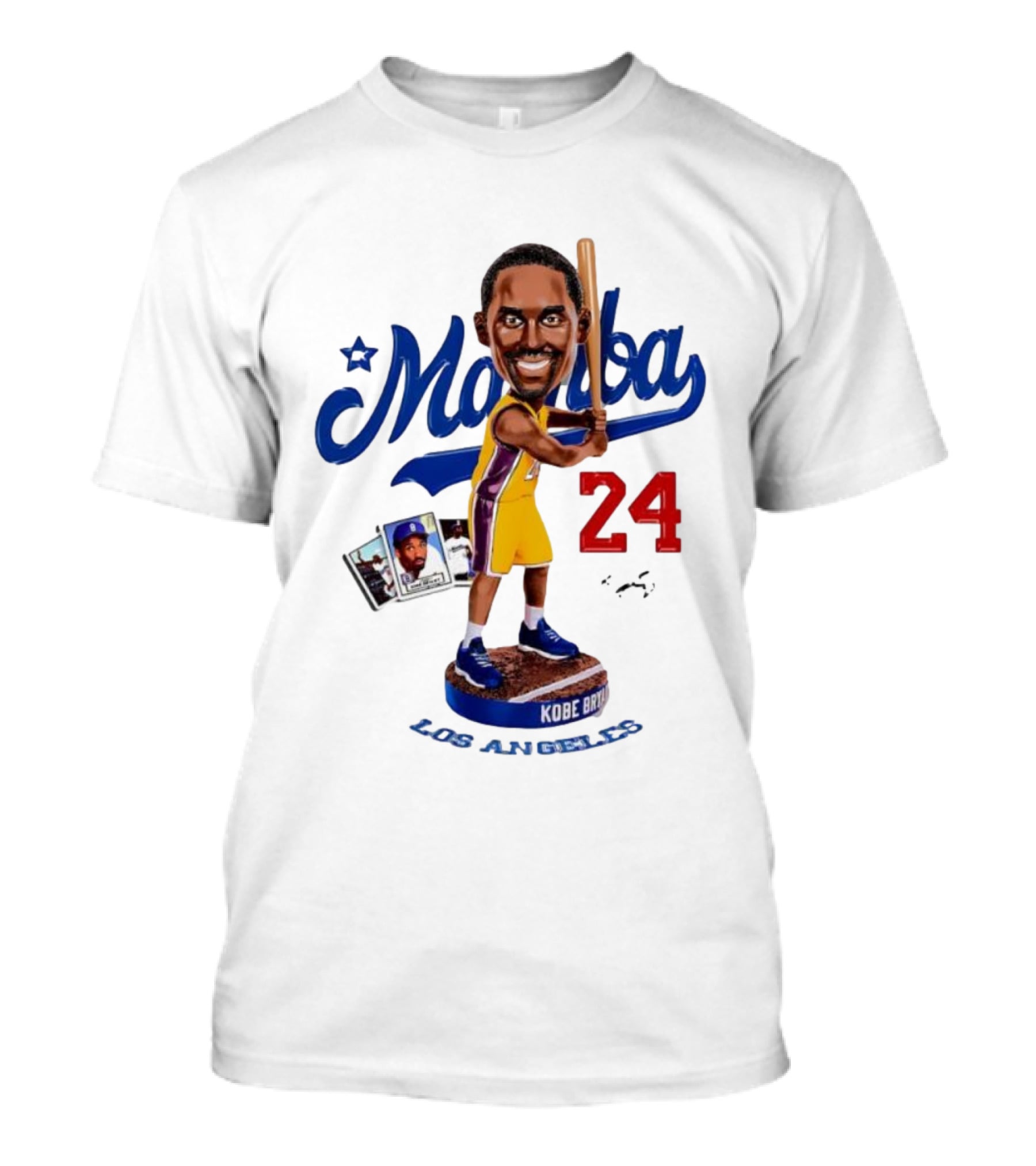 Mamba Los Angeles Kobe Bryant 24 Baseball Bobblehead Dodgers Tribute T-Shirt
