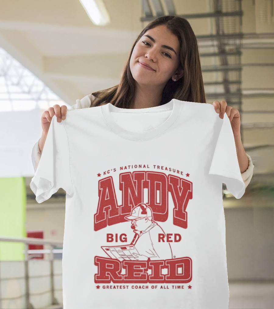 KC's National Treasure Andy Big Red Reid Greatest Coach Of All Time T-Shirt