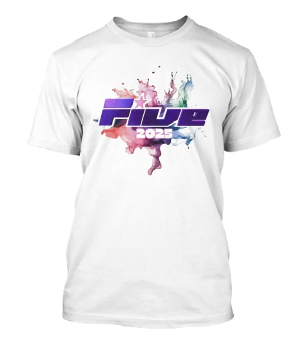 Five 2025 Reunion Boyband Music Colors T-Shirt