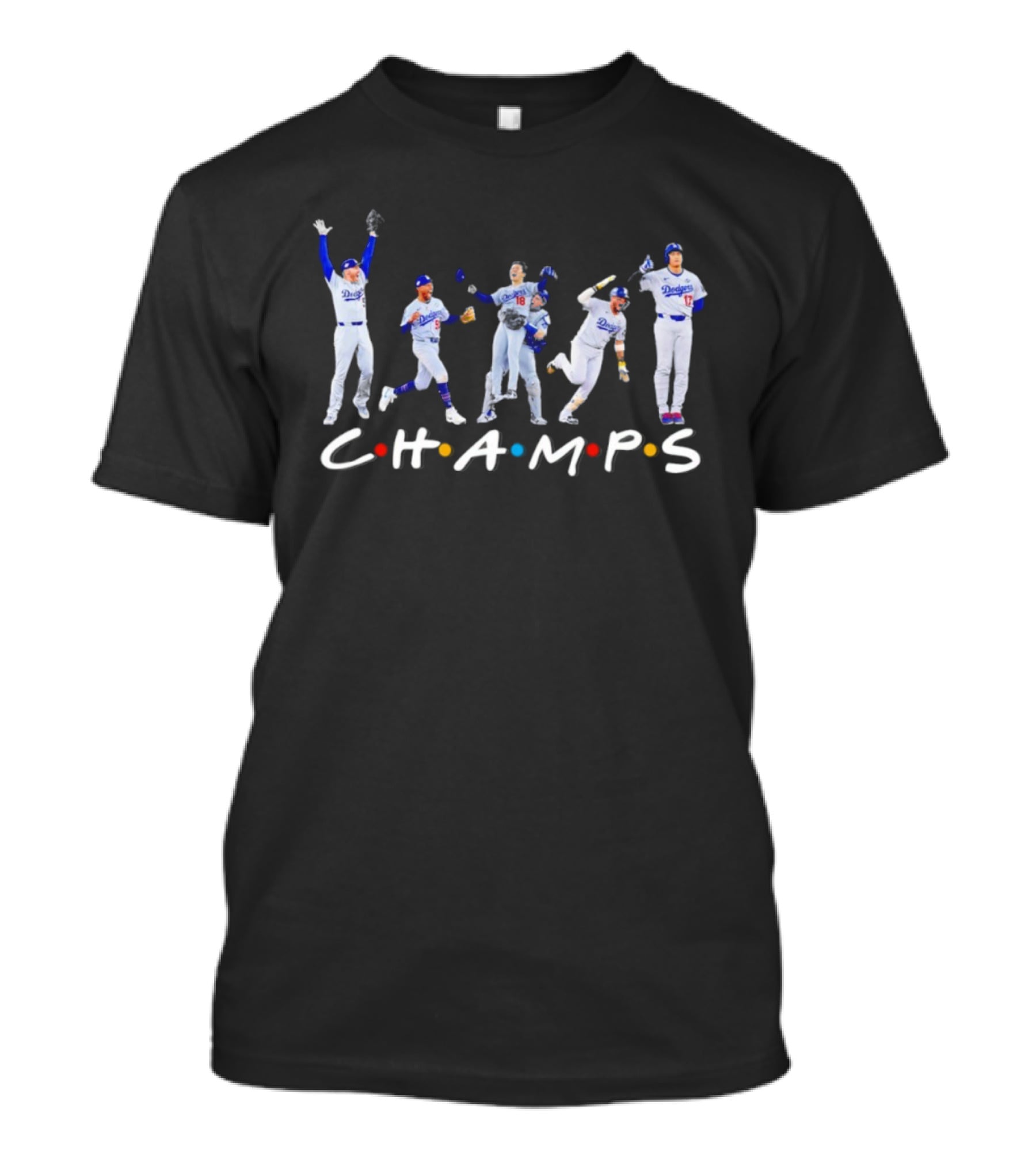 Los Angeles Dodgers Champs Players Celebration T-Shirt