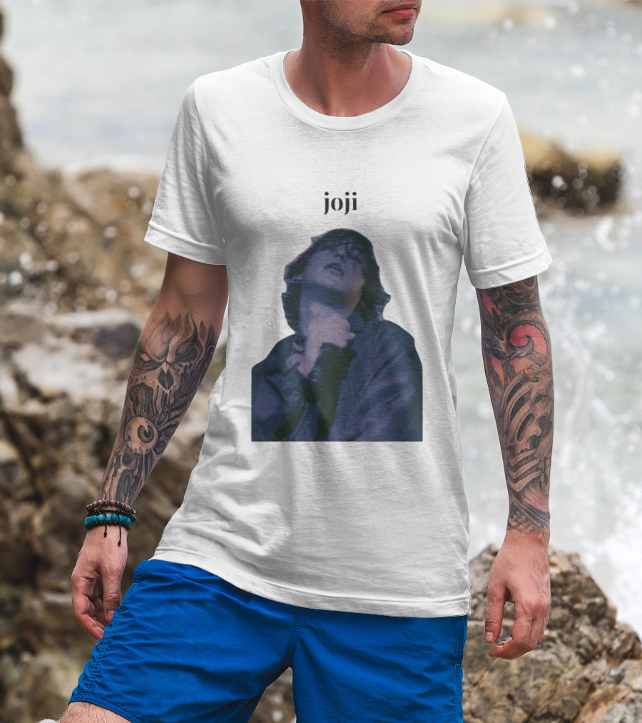 Joji Singer Mic Moment Blue Jacket Performance T-Shirt