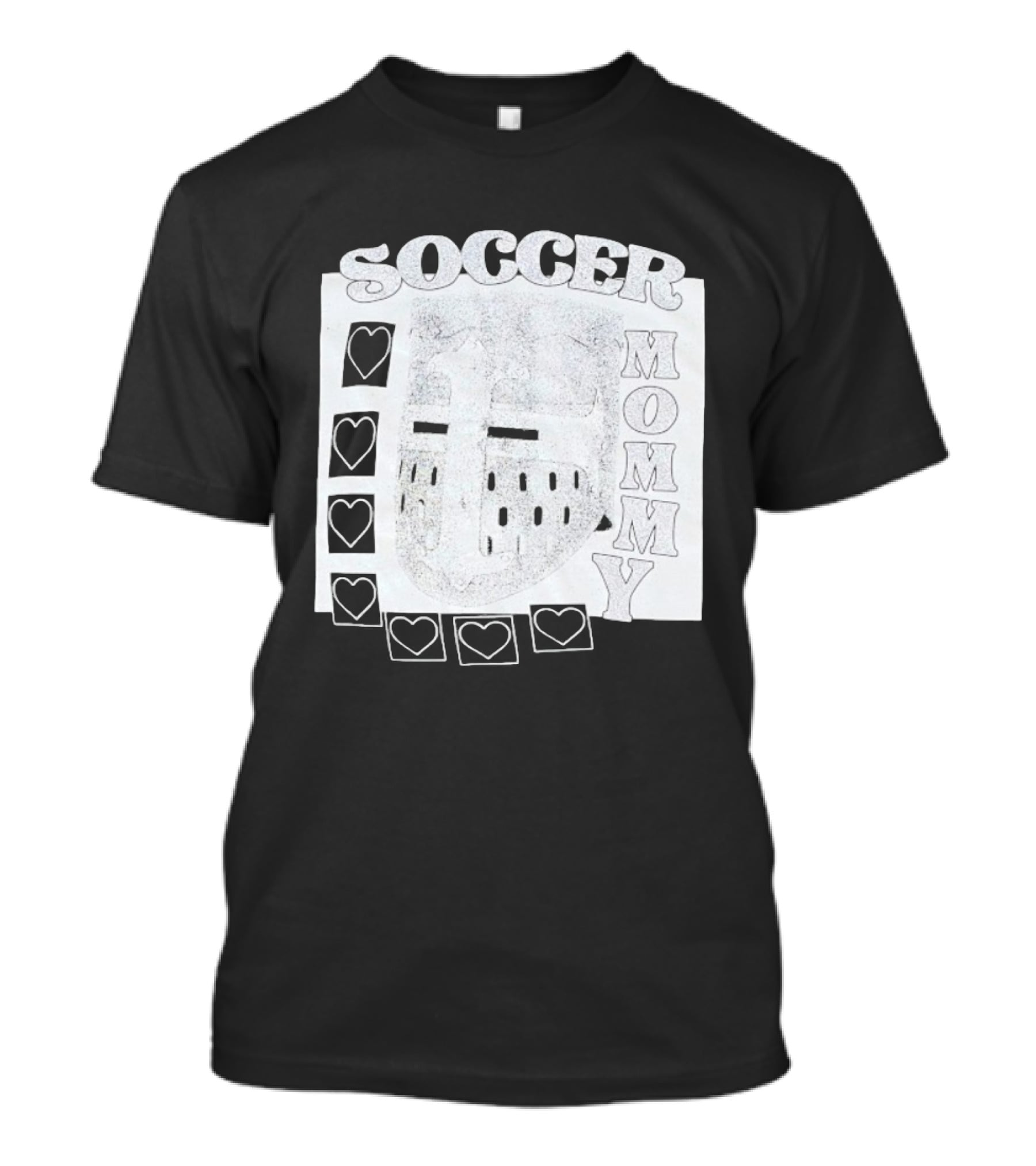 Soccer Mommy Shield Hearts And Helmet T-Shirt