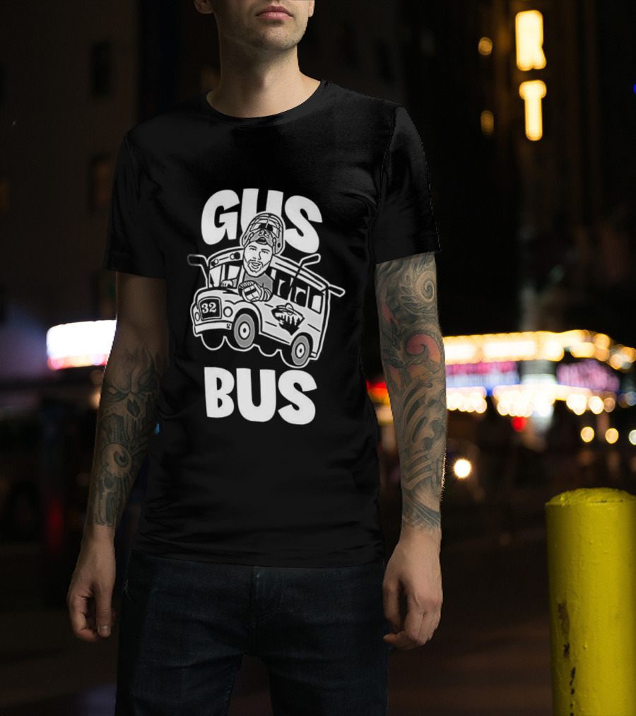 Gus Bus All Aboard Zach Parise Minnesota Wild Hockey T-Shirt