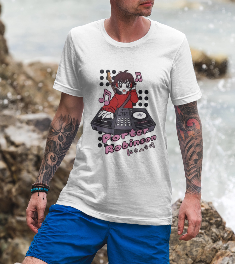 Porter Robinson DJ Anime Music Mixer T-Shirt