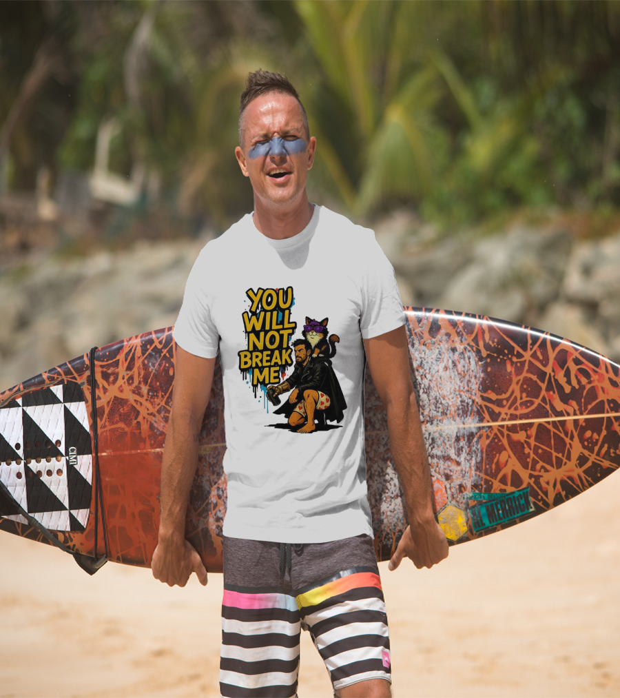 Dungeon Crawler Carl You Will Not Break Me Donut Cat Graffiti Style T-Shirt