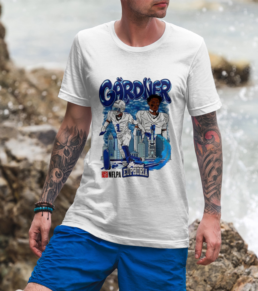 Gårdner Number 1 Primes Euphoria Football Skyline Cartoon T-Shirt