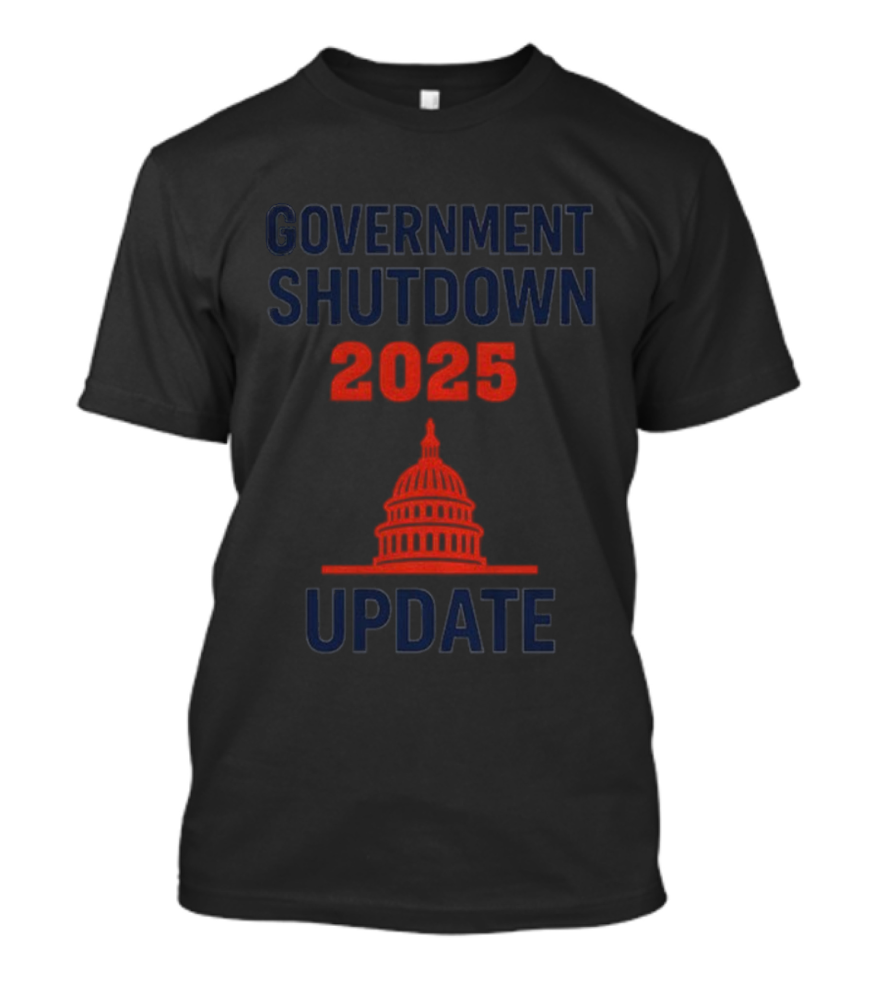 Government Shutdown 2025 Update Capitol Symbol T-Shirt