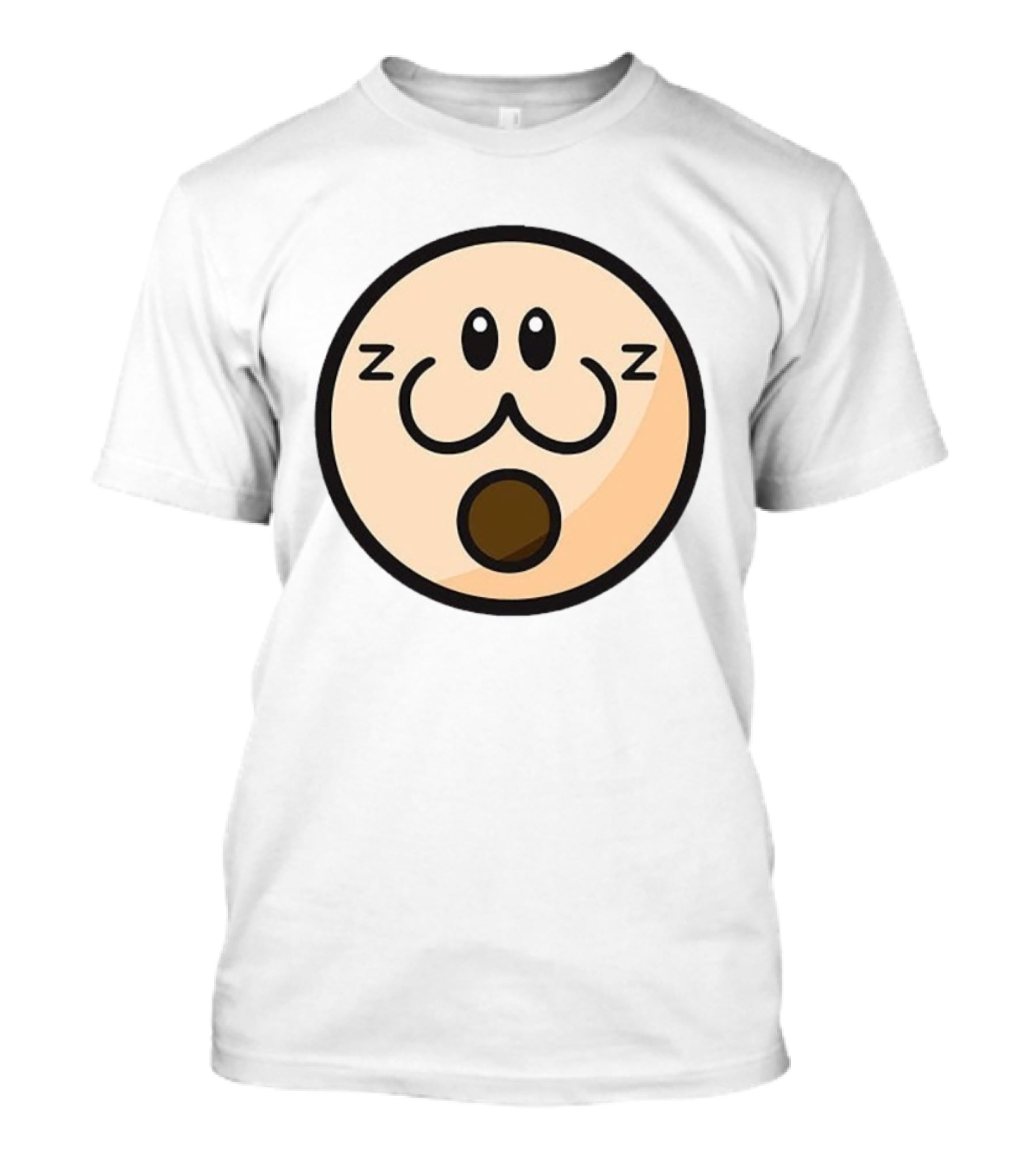 Haminations Sleepy Face Expression ZZZ Cute Cartoon Head T-Shirt