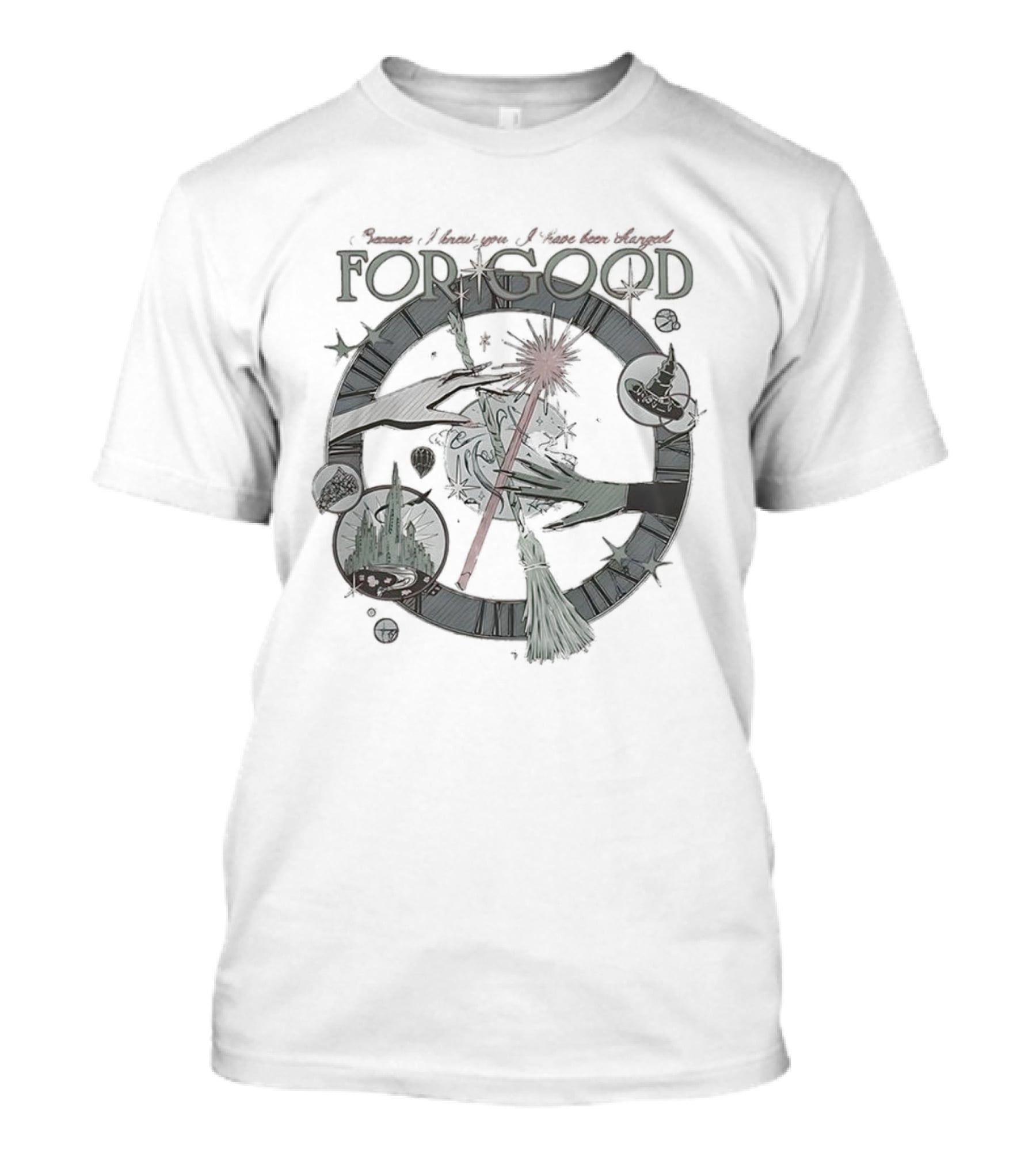 Because I Knew You I Have Been Changed For Good Wizard Defying Gravity Vintage T-Shirt