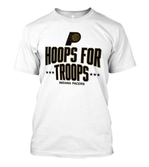 Indiana Pacers Hoops For Troops Stars Basketball T-Shirt